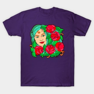 Veil of Red Roses T-Shirt